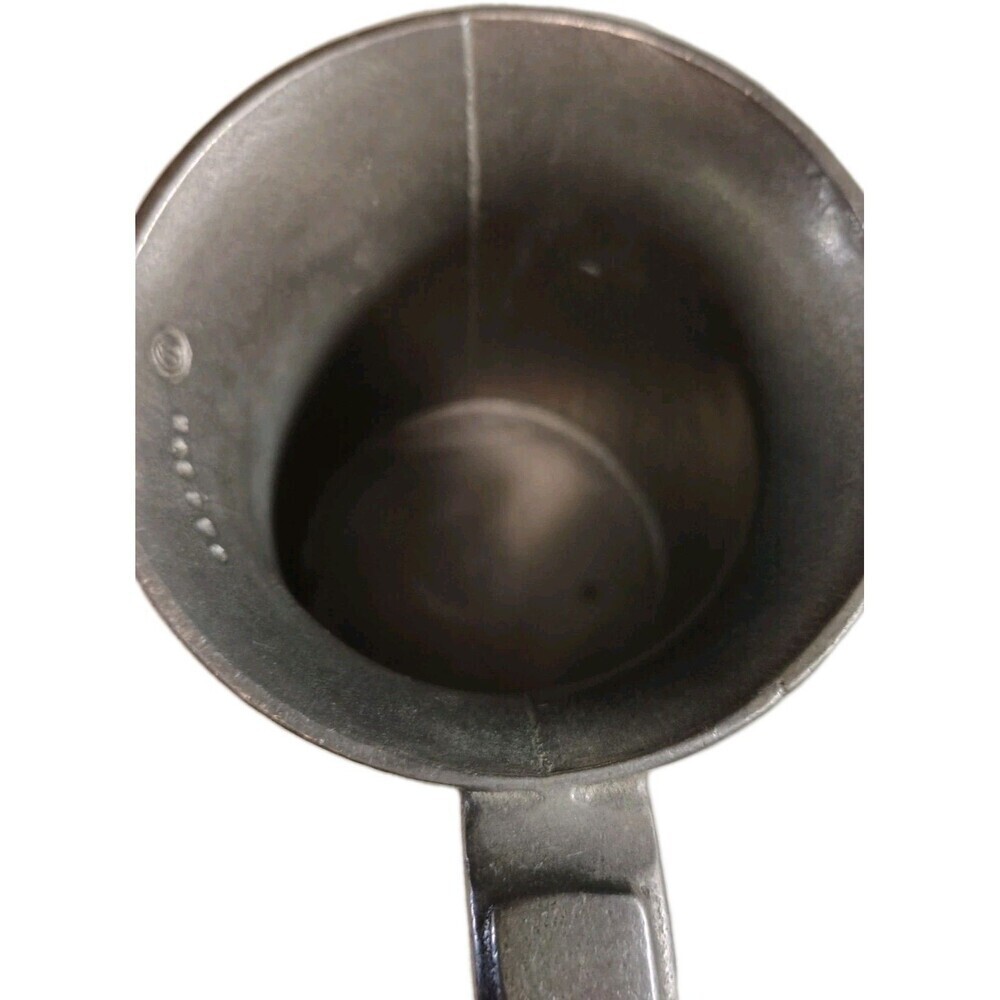 Vintage English Pewter Tankard Mug - Hallmarked G.A. Crown Hammer - 5" Tall - 1 - Picture 9 of 13